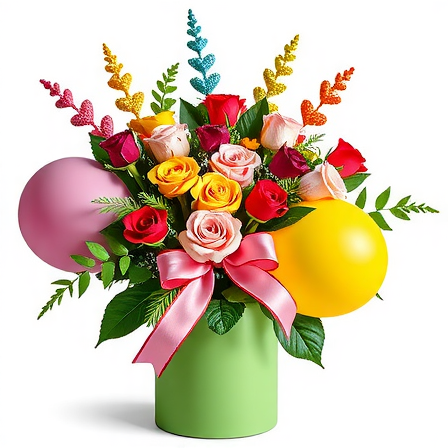 Doğum Günü Çiçek Buketi - Özel Tasarım Çiçekler