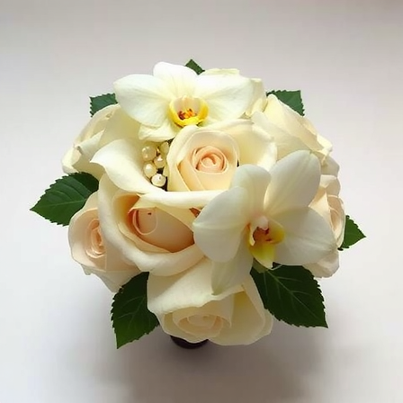 Beyaz Zambak Düğün Buketi - Düğün Çiçekleri İzmir